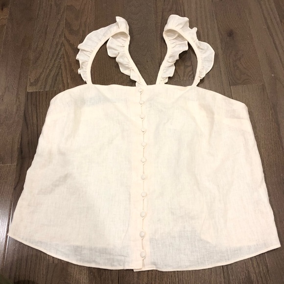 Madewell Ruffle-Strap Cami Top - Picture 3 of 6